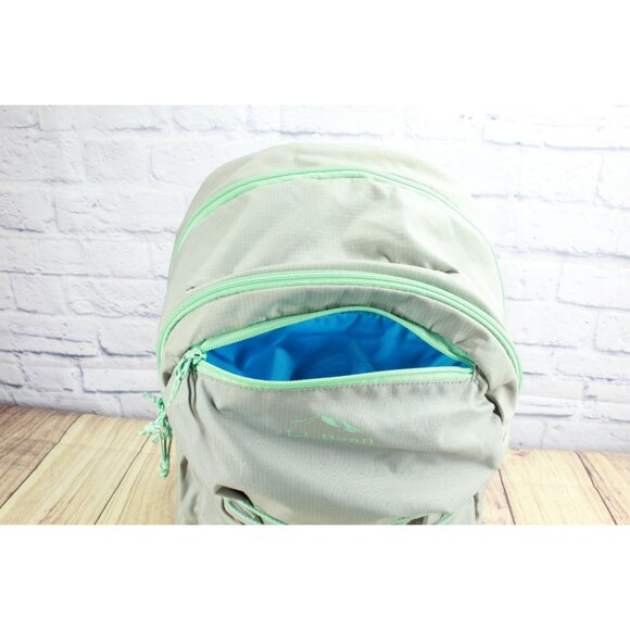 LL Bean Big Kids Comfort Carry Laptop Pack 30L School Trail Backpack Green Gray main image 10